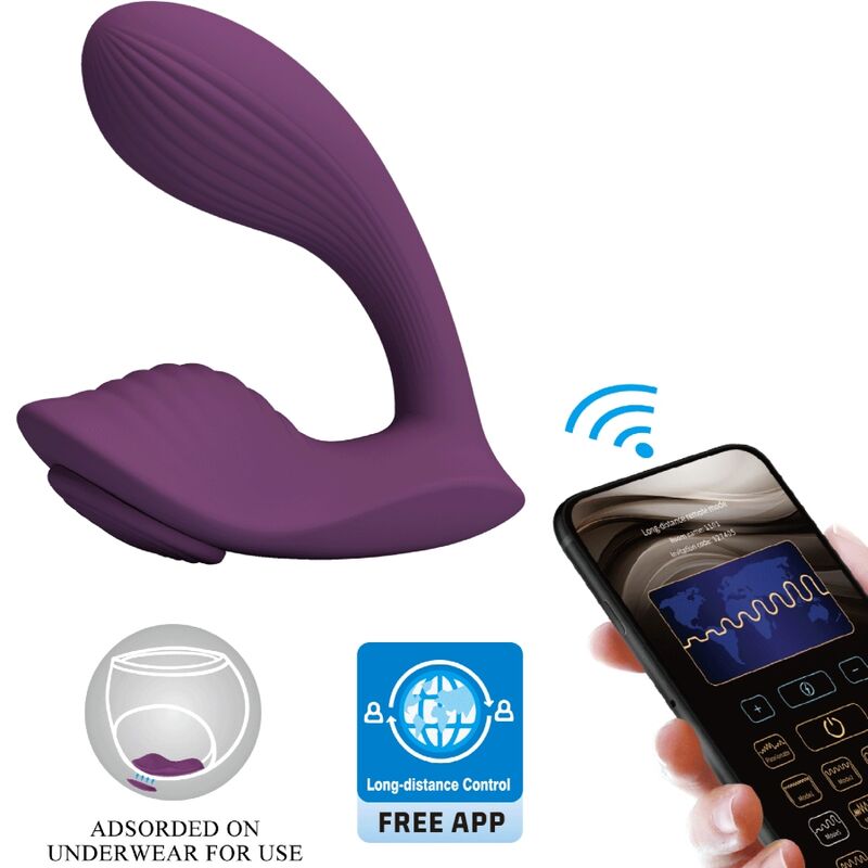 Vibrador con app Pretty Love Franz en morado