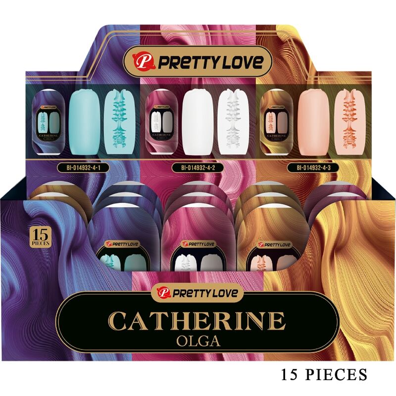 Masturbador Pretty Love Olga Pack 15 con 3 túneles