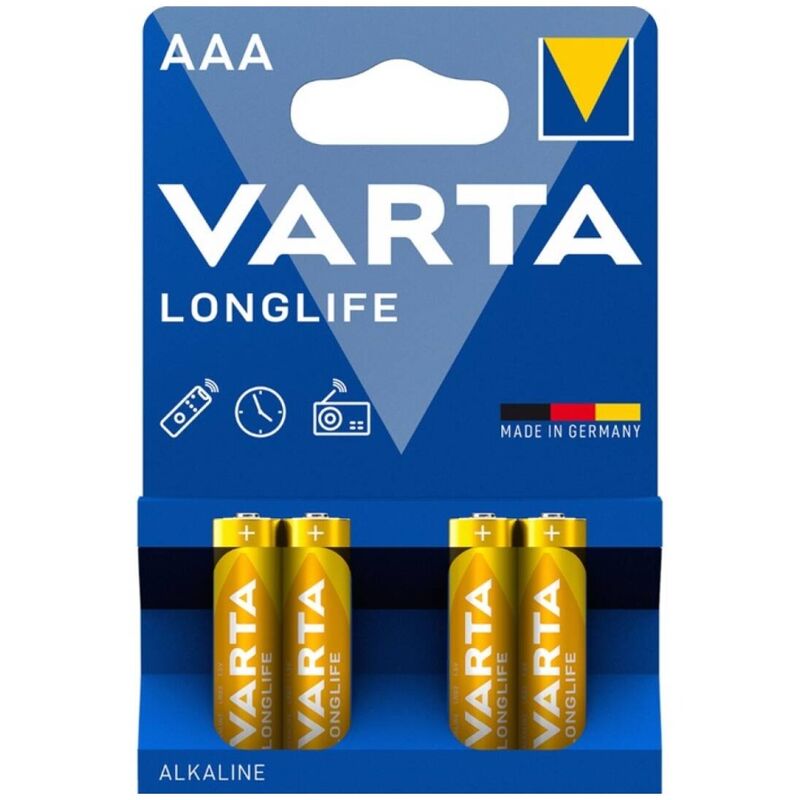Pilas AAA LR03 de larga duración, energía alcalina para el día a día y emergencias VARTA