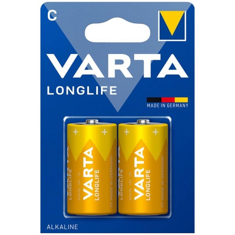 Pila alcalina C LR14 de larga duración para dispositivos de alto consumo VARTA