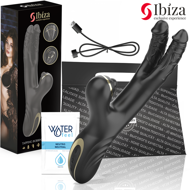 Ibiza | Vibrador Doble Two Dragons Negro