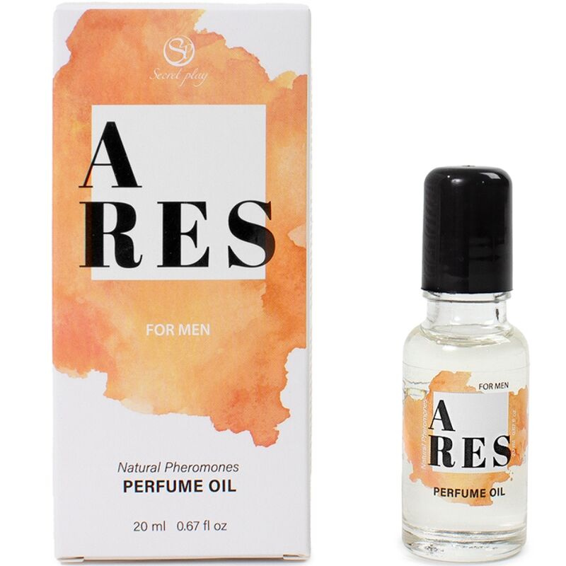 Aceite de perfume con feromonas para hombre SECRETPLAY Ares, 20 ml