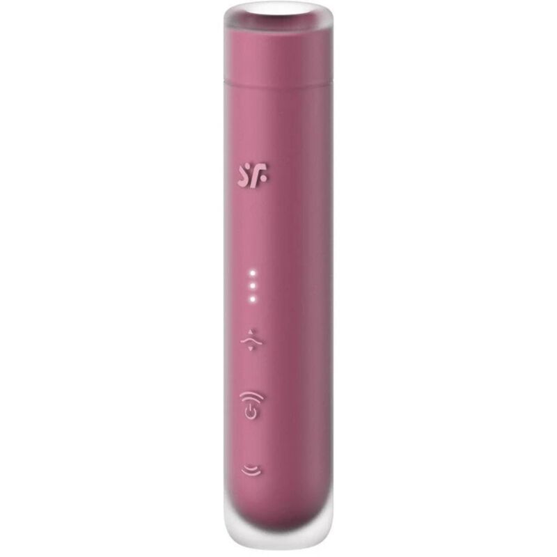 Satisfyer First Kiss Wave, estimulador de clítoris color granate