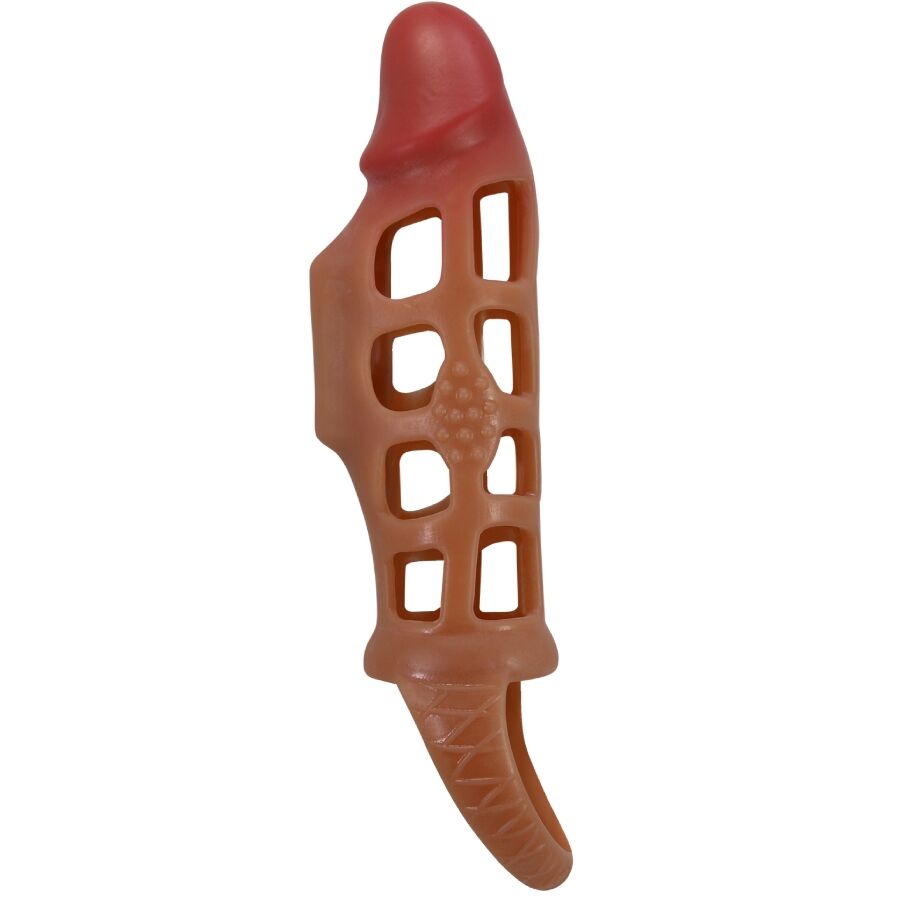Funda para el pene Pretty Love Preston con vibración, 18 cm