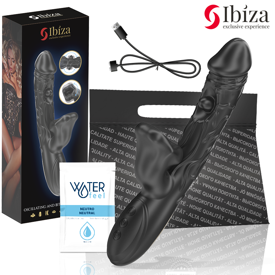 Vibrador de clítoris con efecto mordisqueo y rotación para una estimulación intensa IBIZA TECHNOLOGY