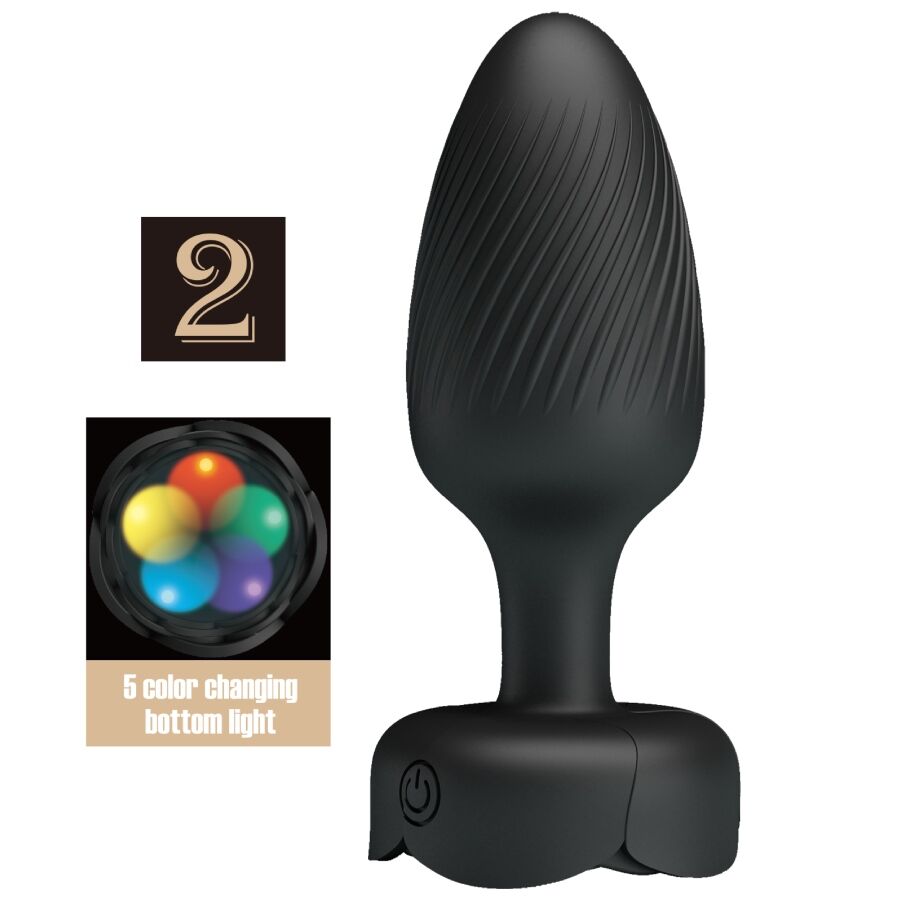 Plug anal Pretty Love Varian con luz LED, 10,8 cm