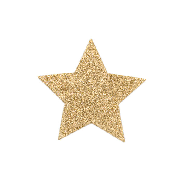 Bijoux Indiscrets Flash Golden Star cubrepezones con forma de estrella dorada