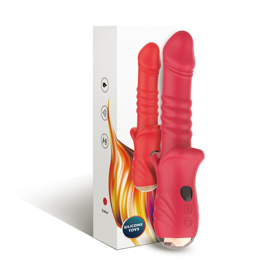 Vibrador de punto G ARMONY Point A con función de empuje, rojo