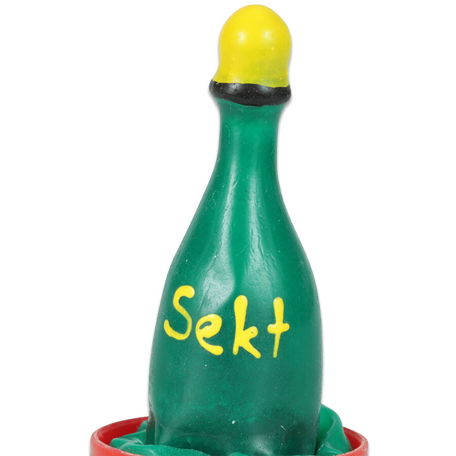 CONDOMERIE Champagne, regalo erótico divertido pintado a mano