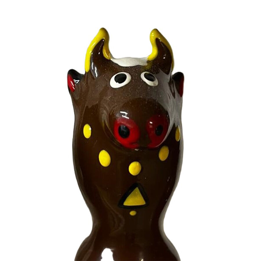 Condomerie Bull Black Model 2, regalo erótico pintado a mano
