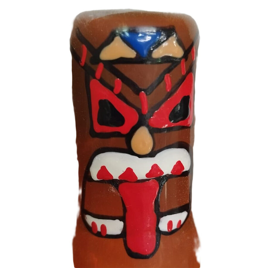 CONDOMERIE Tiki Totem 01, preservativo decorativo pintado a mano