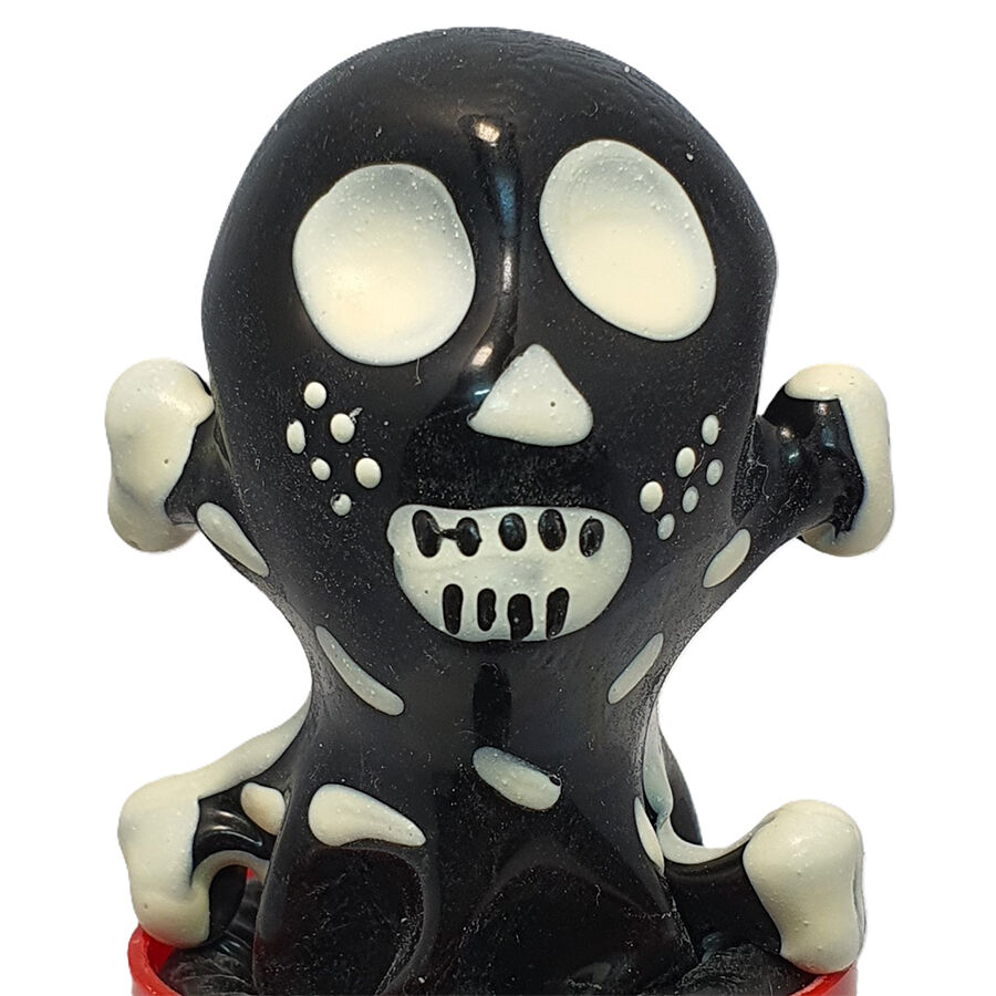 Condomerie Skull Black Model 2, regalo erótico pintado a mano