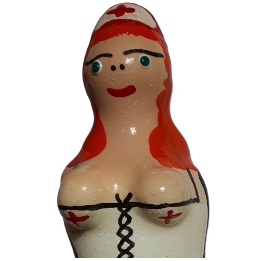 CONDOMERIE Nurse Redhead, regalo erótico pintado a mano