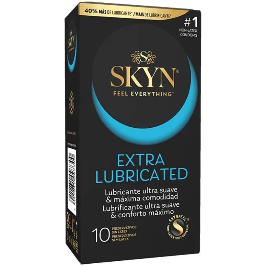 Preservativos SKYN Extra Lubricated sin látex, 10 unidades