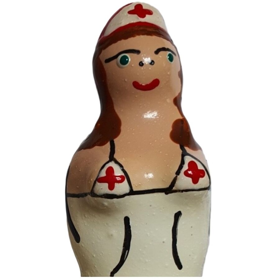 CONDOMERIE Nurse Brunette: preservativo decorativo pintado a mano