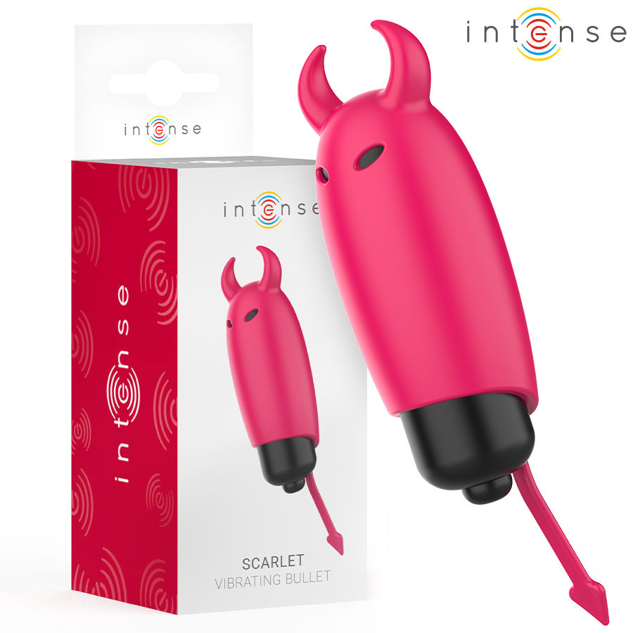 Minivibrador INTENSE Scarlet Red Demon, rojo, 9,3 cm