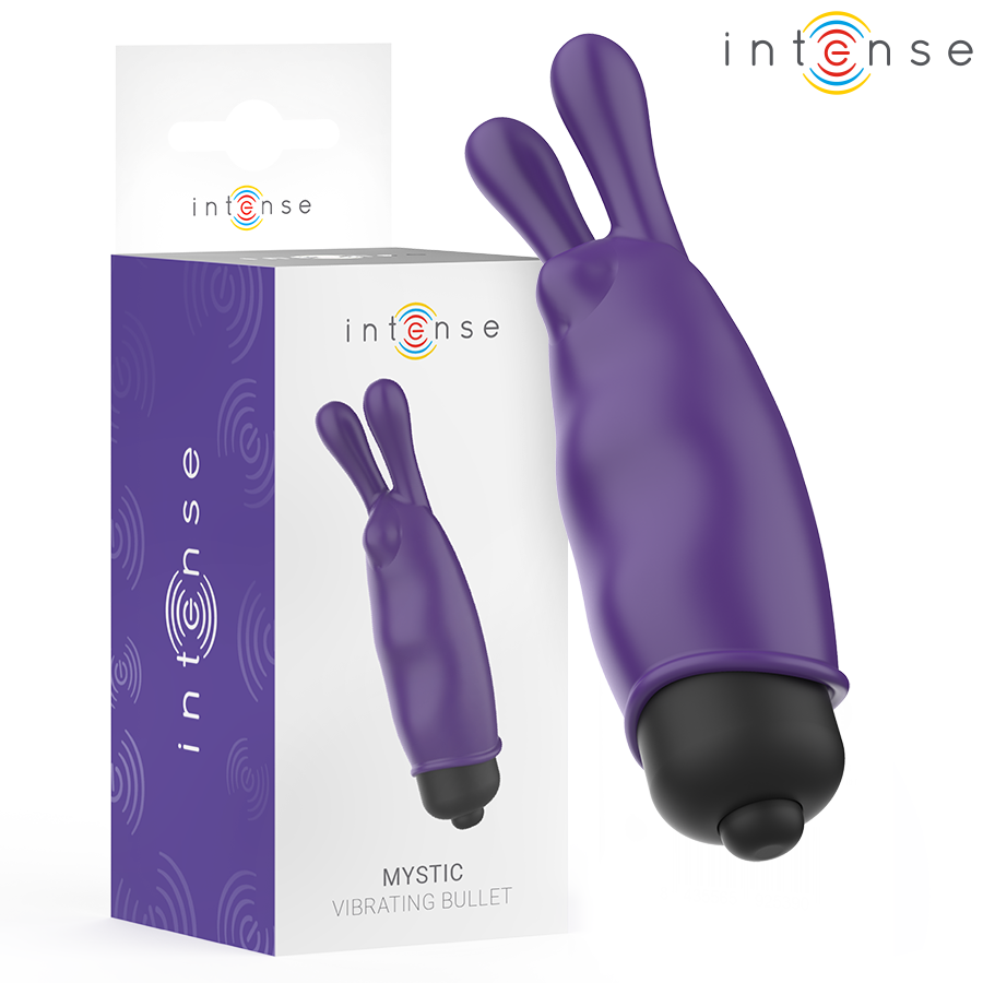 INTENSE Mystic Purple minivibrador con dos orejas