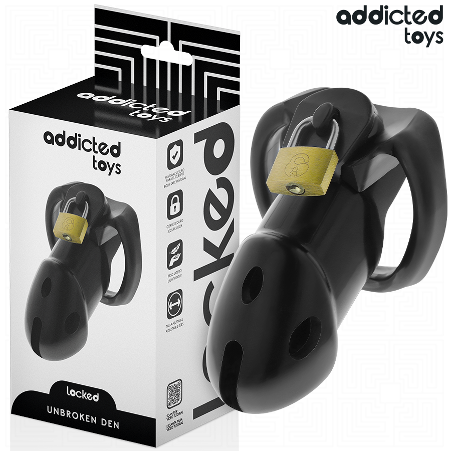 ADDICTED TOYS LOCKED Unbroken Jaula de castidad, 9,8 cm