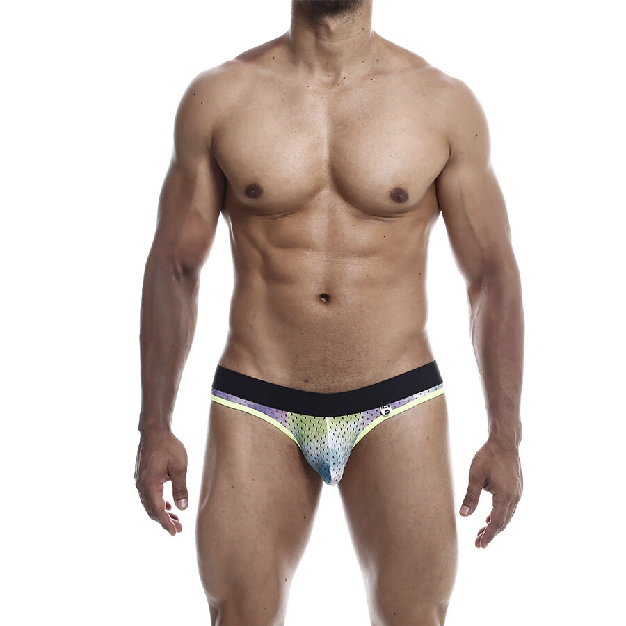 Jock boxer verde con parte trasera descubierta y bolsa frontal cómoda, talla L MaleBasics