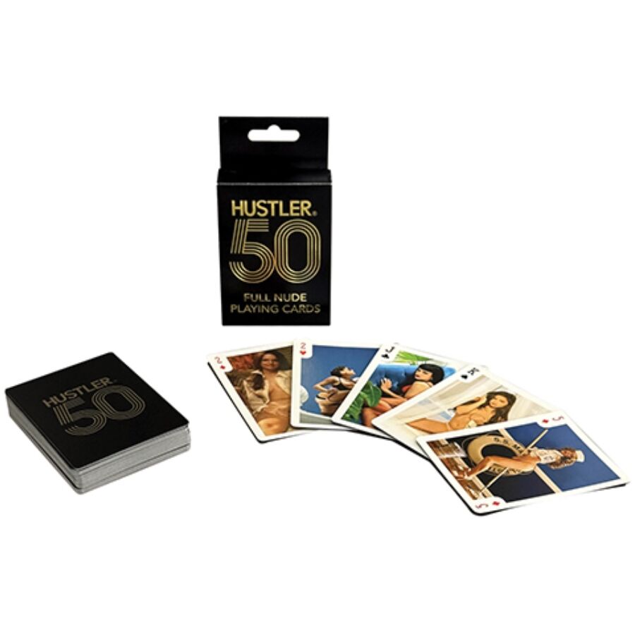 Baraja erótica Hustler de Kheper Games con 50 ilustraciones