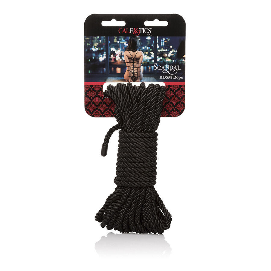Cuerda de bondage CalExotics Scandal, 10 m, negra