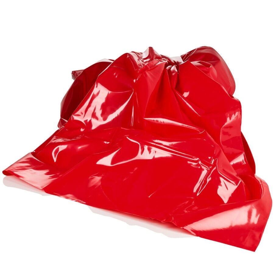 Sábana protectora roja de PVC CalExotics Scandal, 203,25 cm