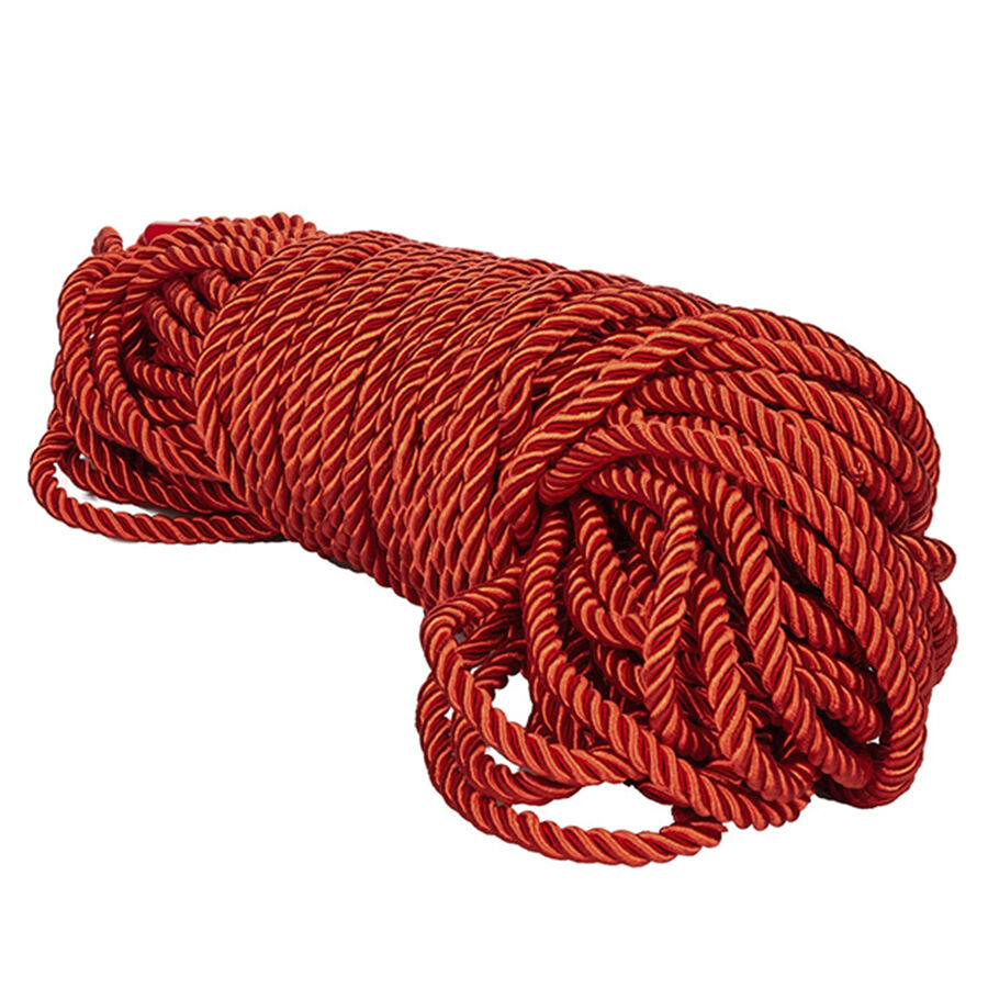 Cuerda de bondage CalExotics Scandal, roja, 30 m