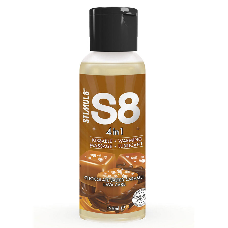 STIMUL8 S8 gel lubricante con sabor a chocolate y caramelo salado