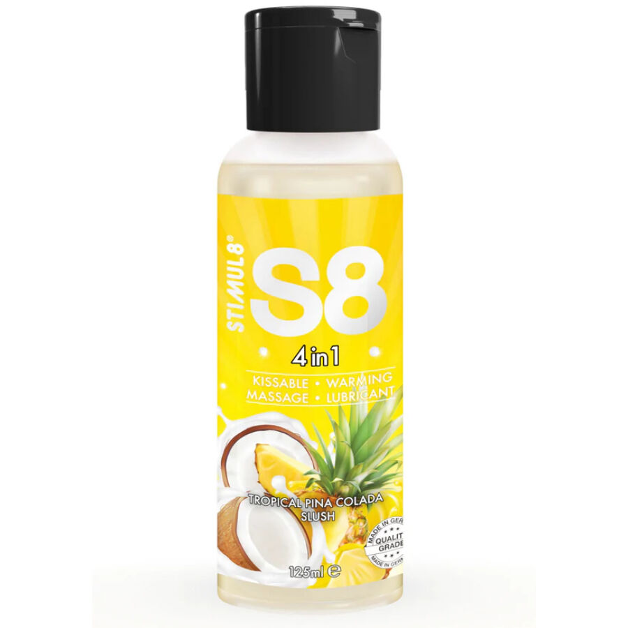 Lubricante STIMUL8 S8 con sabor a piña colada, 125 ml