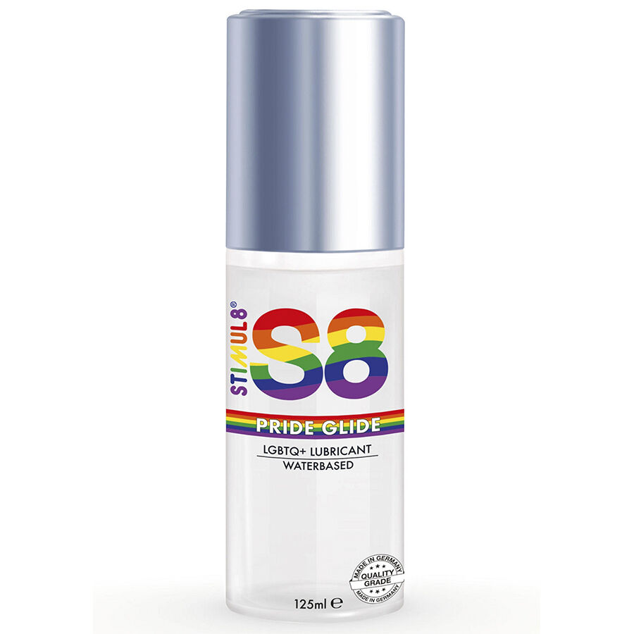 STIMUL8 S8 Glide Pride lubricante de base acuosa, 125 ml