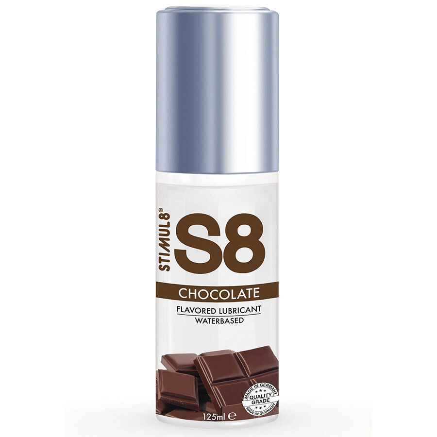 Lubricante STIMUL8 S8 con sabor a chocolate, 125 ml