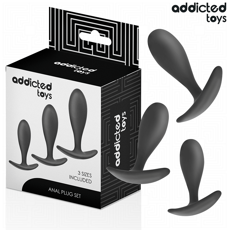 ADDICTED TOYS set de plugs anales modelo 2 con 3 tamaños