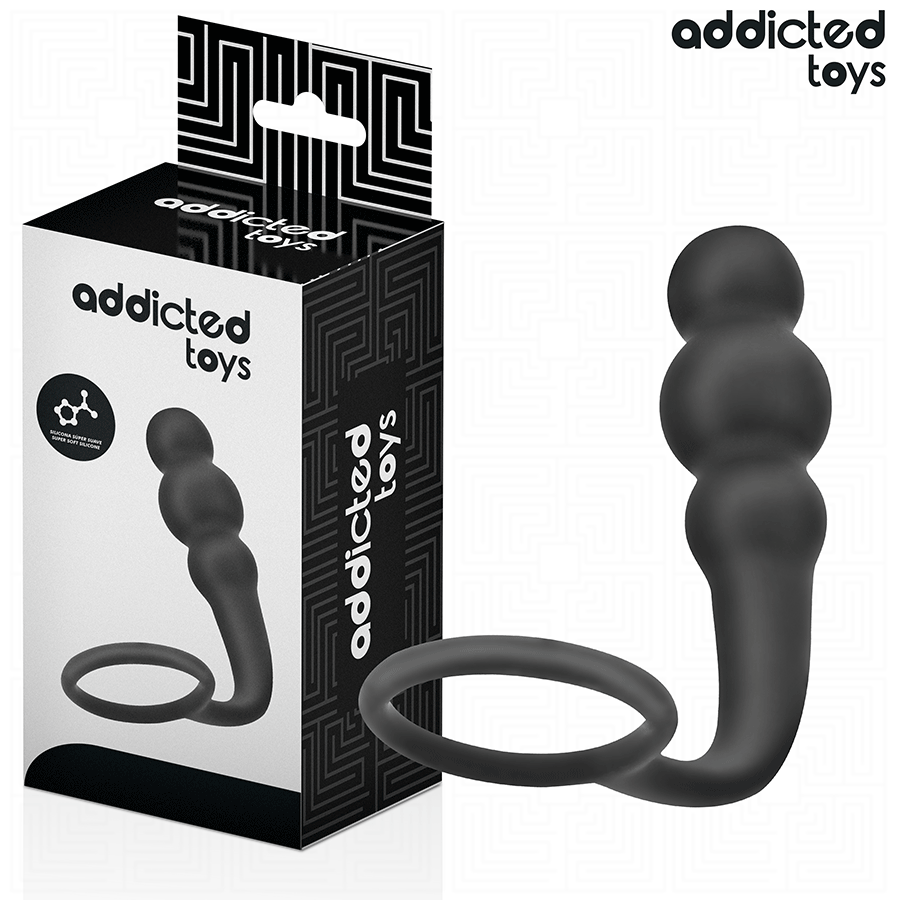 ADDICTED TOYS plug anal con anilla Model 1 de silicona