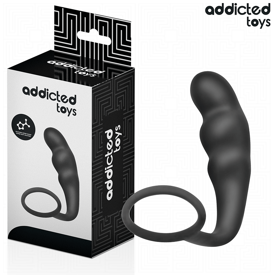 ADDICTED TOYS Model 4 plug anal con anillo para los testículos