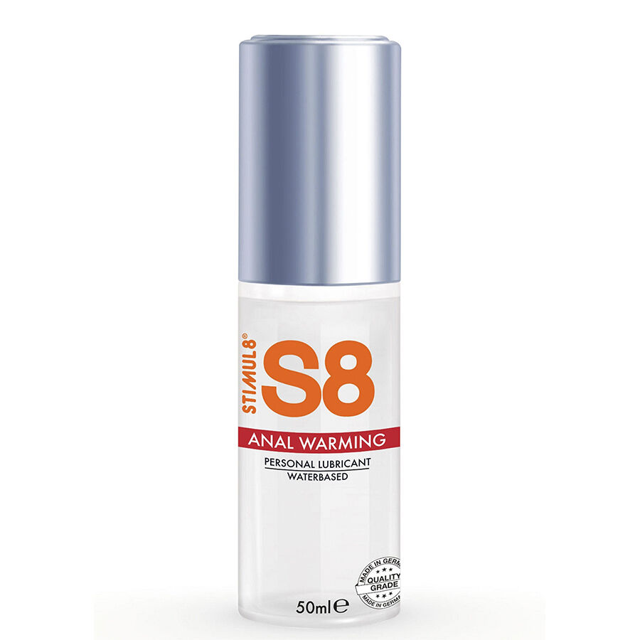 Lubricante anal con efecto calor STIMUL8 S8, 50 ml