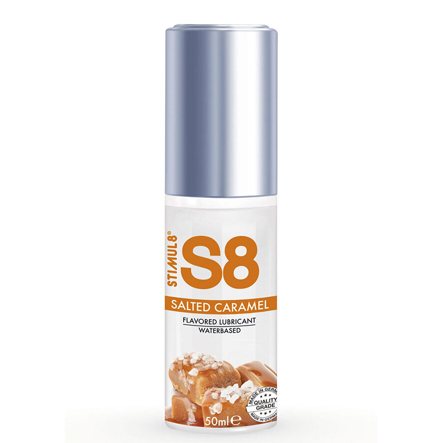 Lubricante de sabores STIMUL8 S8, caramelo salado, 50 ml