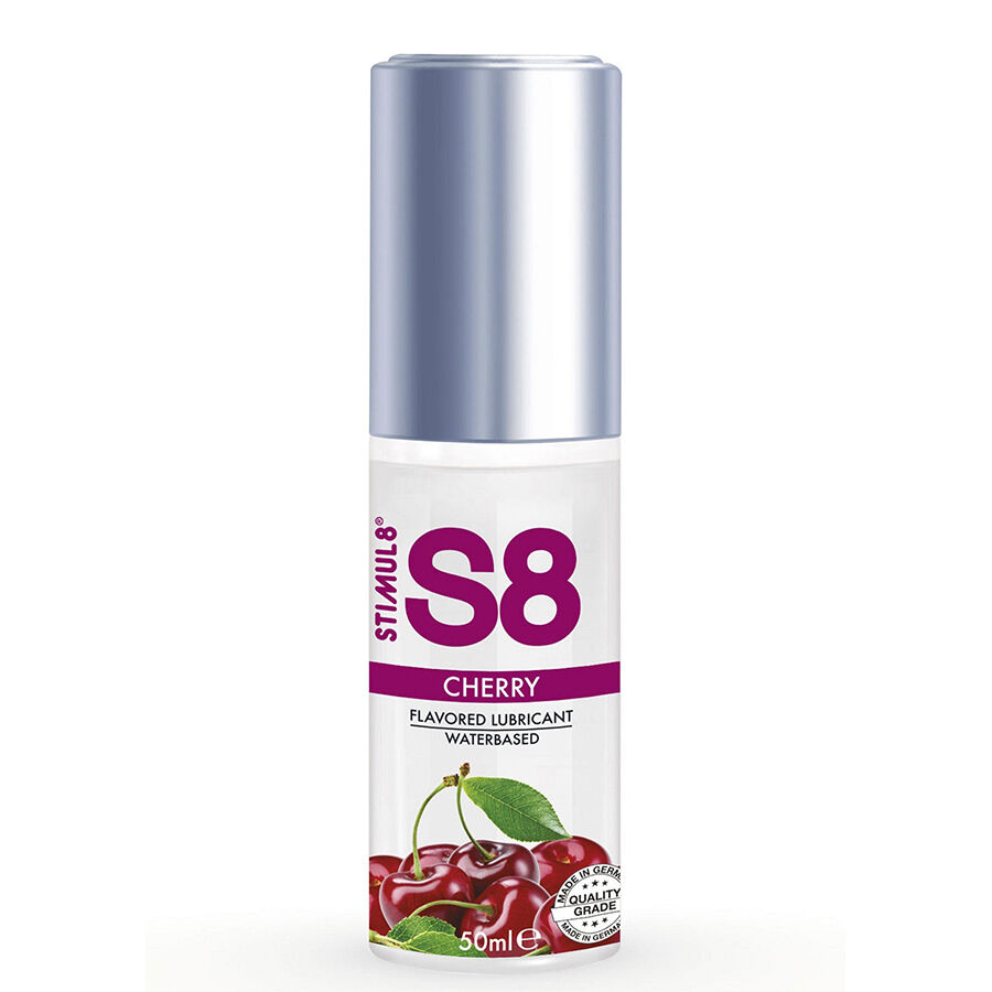 Lubricante STIMUL8 S8 con sabor a cereza, 50 ml