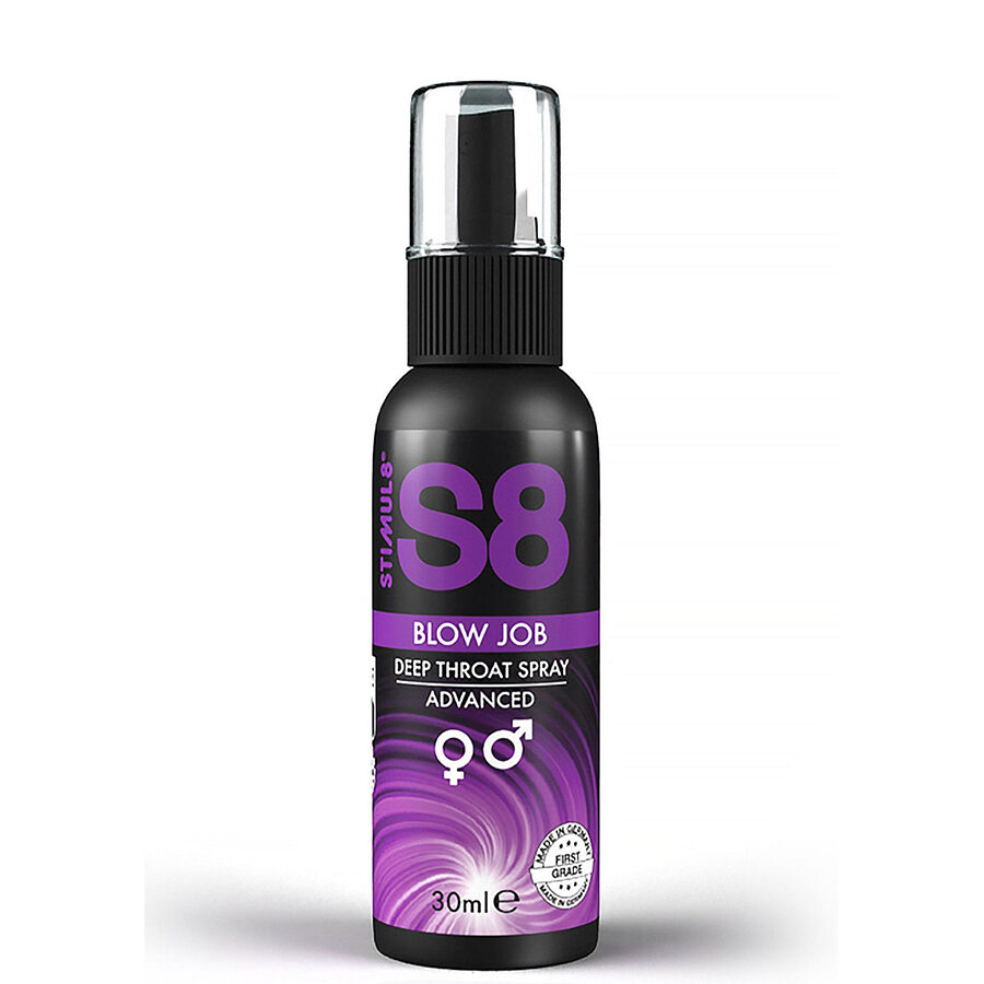 Spray STIMUL8 S8 Deep Throat con sabor a menta, 30 ml