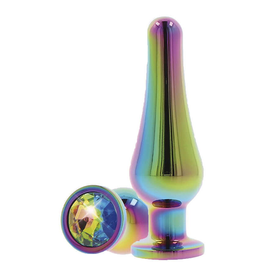 Plug anal TOYJOY Twilight Bum Bijou Small con piedra arcoíris