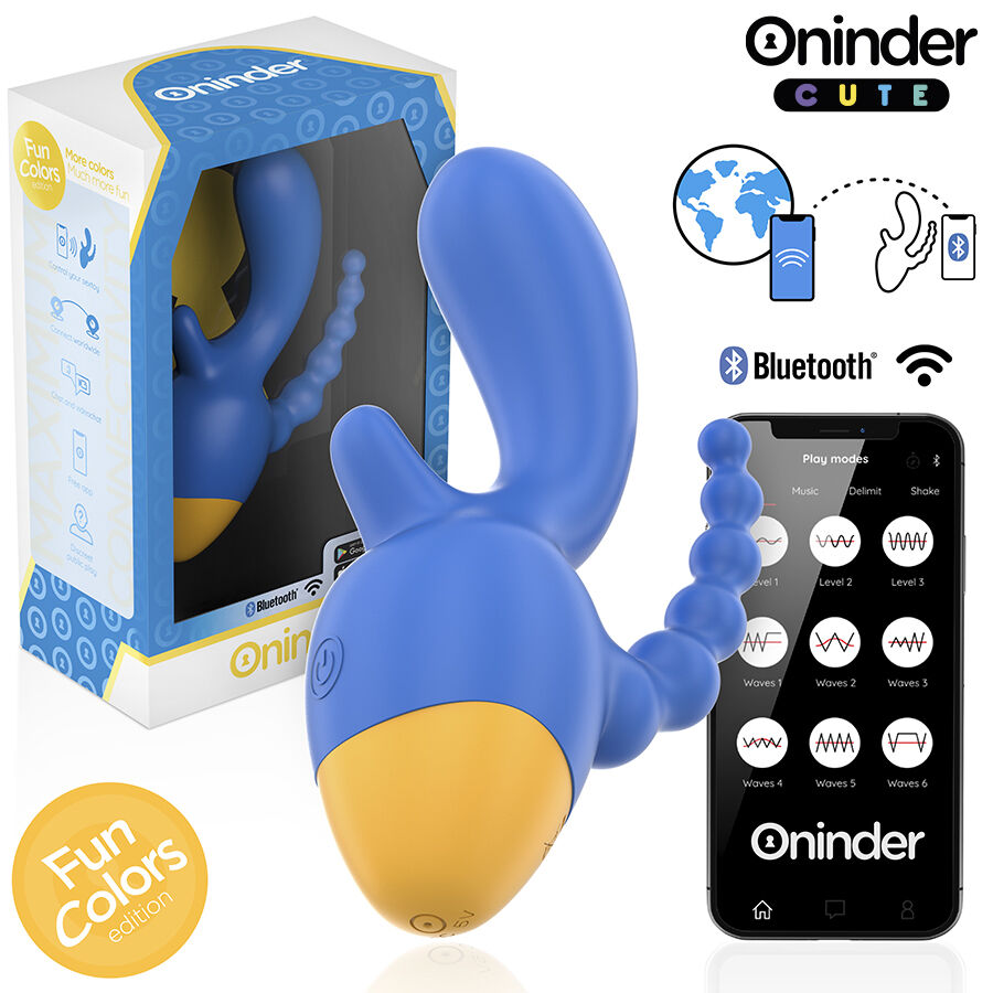 Vibrador con app ONINDER CUTE Love 3 Some y tres puntos de estimulación