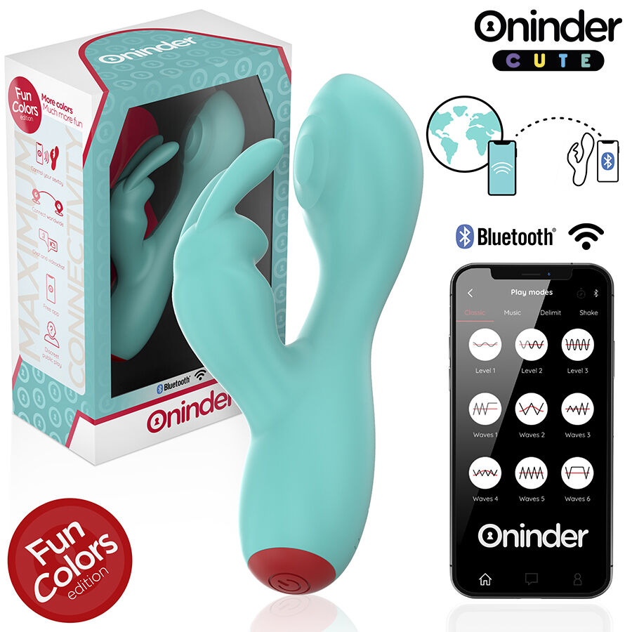 Vibrador con app ONINDER CUTE Love Bunny con estimulador del punto G y del clítoris