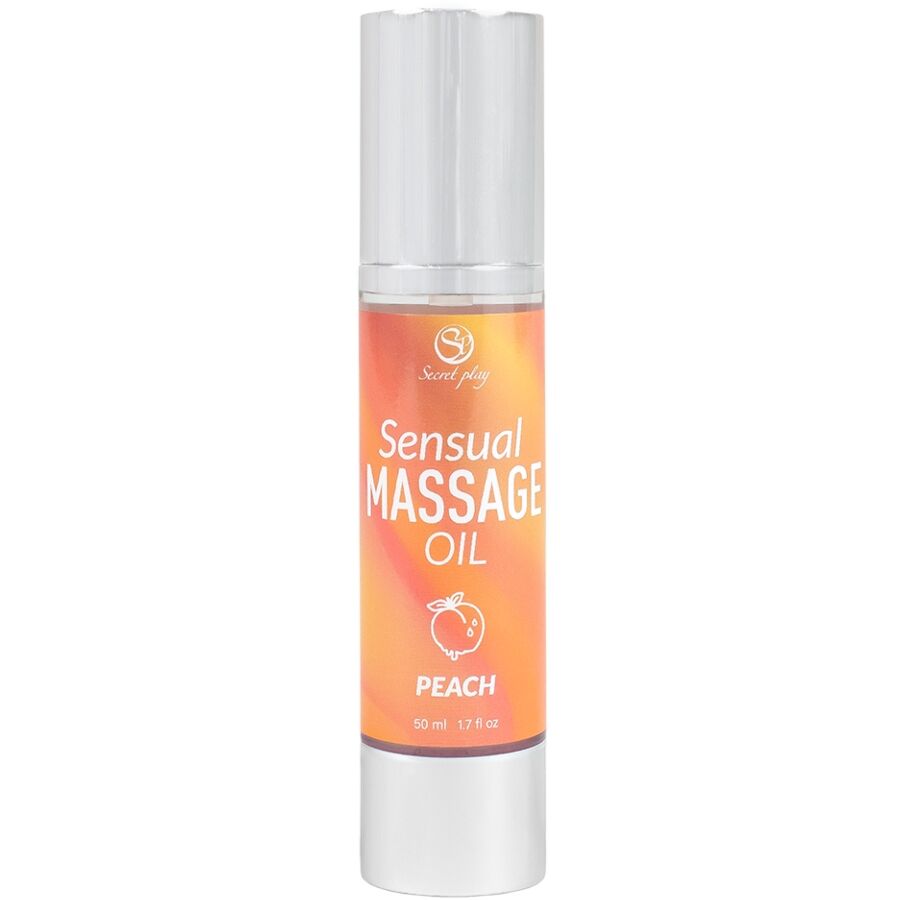 Aceite de masaje SECRETPLAY con aroma a melocotón