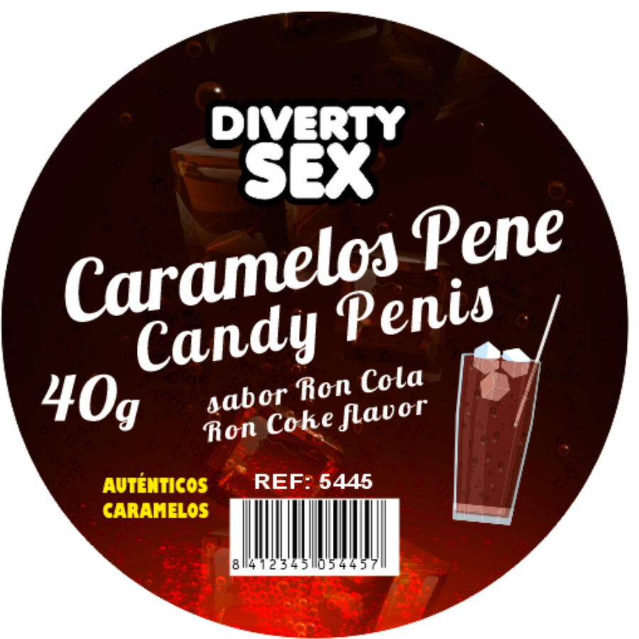 DIABLO PICANTE caramelos con forma de pene y sabor a ron con cola