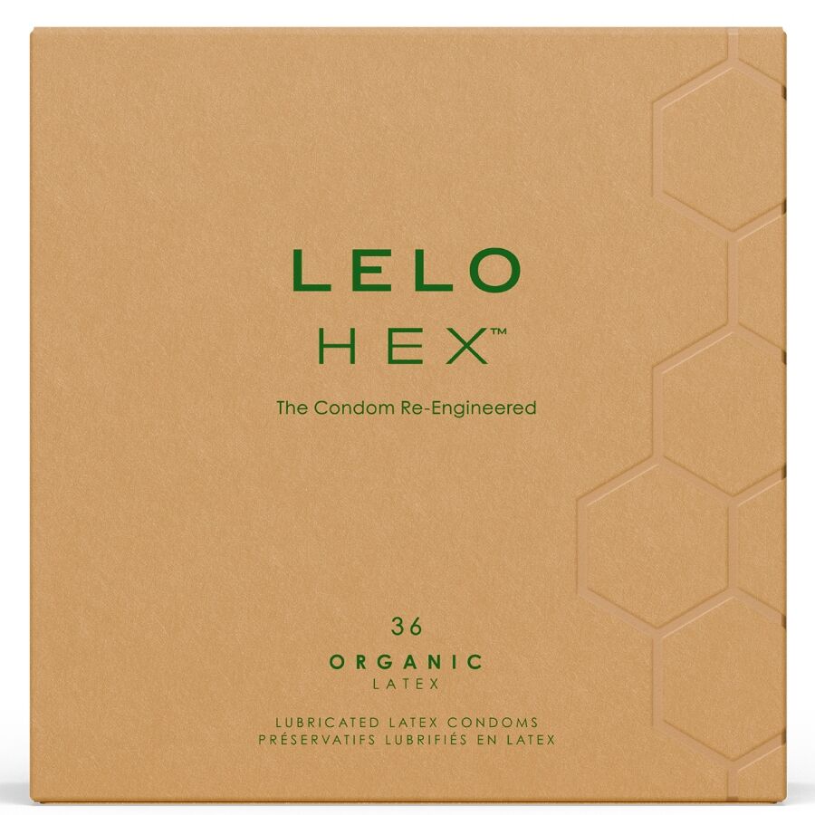 Preservativos LELO HEX Organic, paquete de 36 unidades