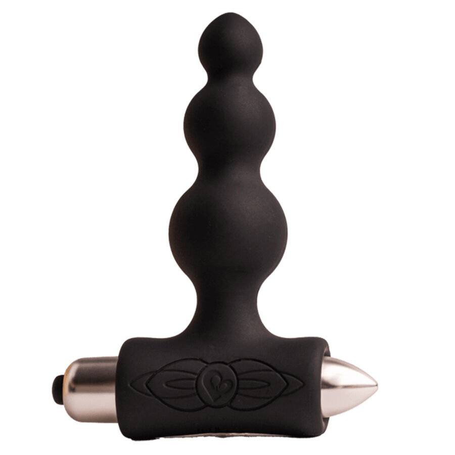 ROCKS-OFF Petite Sensations Bubbles plug anal vibrador, negro