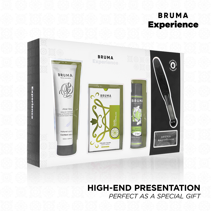 Set de regalo de masaje BRUMA Sweet Temptation con temática de sandía