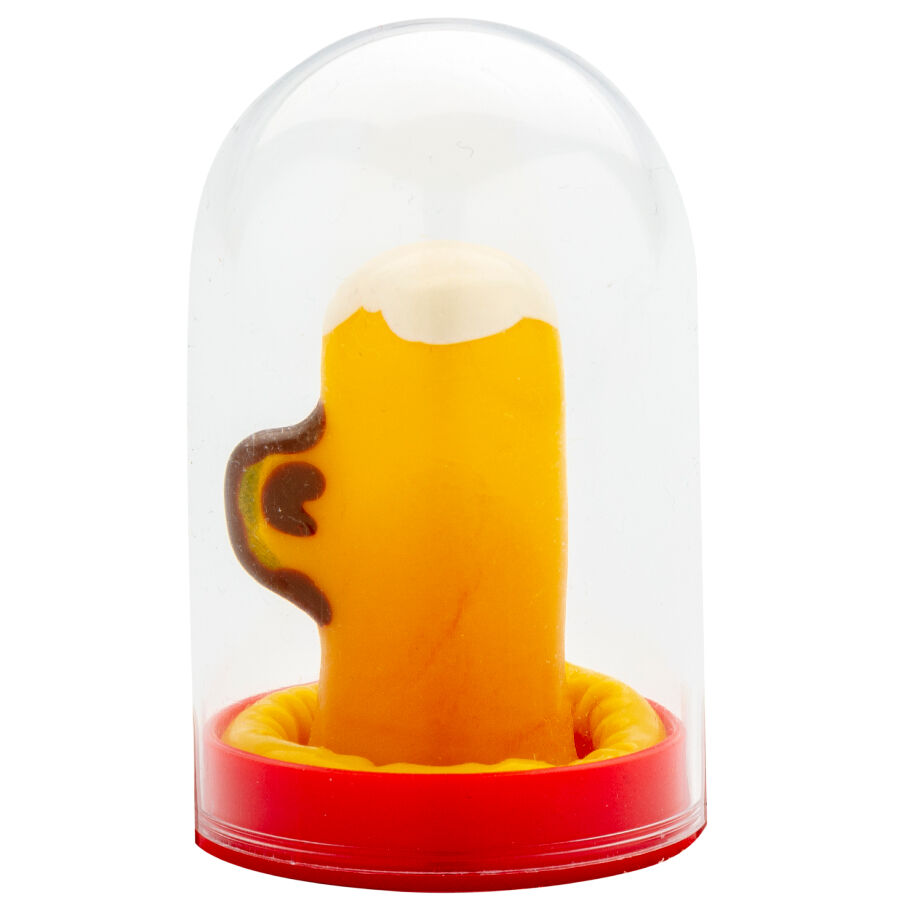 CONDOMERIE Vaso de cerveza, regalo erótico pintado a mano