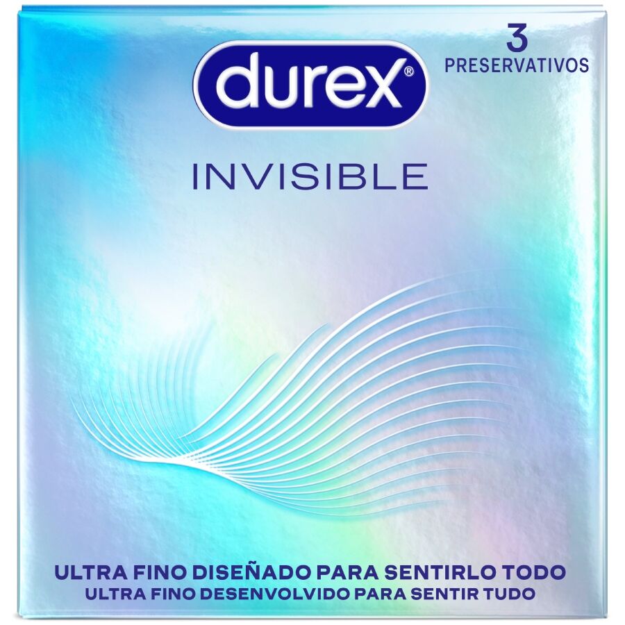 Preservativos finos Durex Invisible, 3 unidades