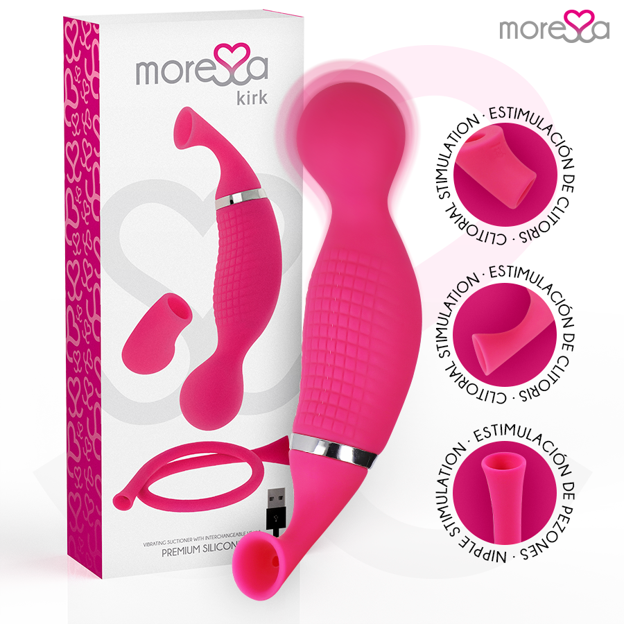 Moressa Kirk Duo Succión + Masajeador Multifunción De Silicona Premium Recargable