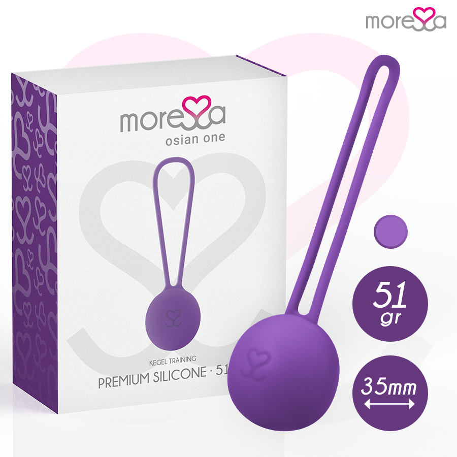 MORESSA OSIAN ONE bola vaginal de silicona, color lila